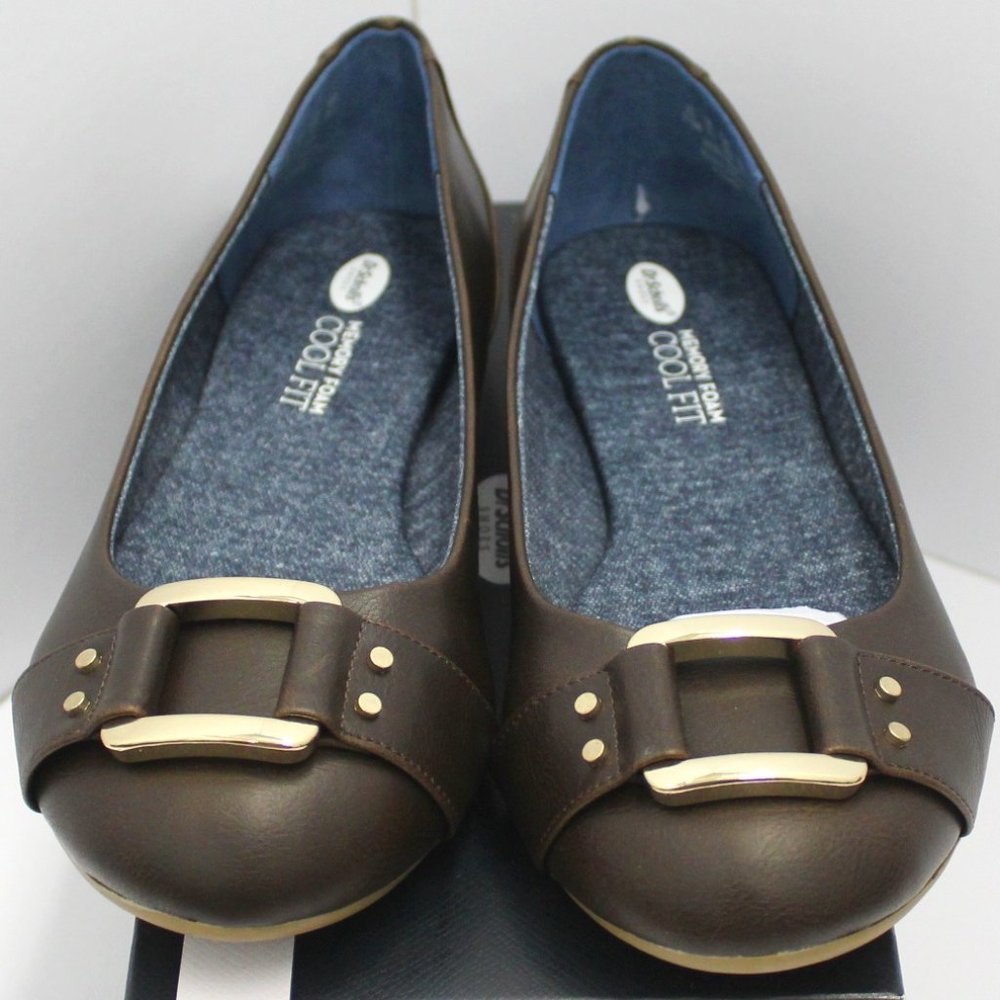 Dr. Scholls Frankie Flats Dark Brown 9.5M